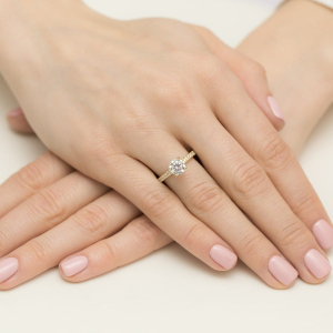 Pierścionek z Brylantami 0,96ct ze złota próby 585. W-0546/70